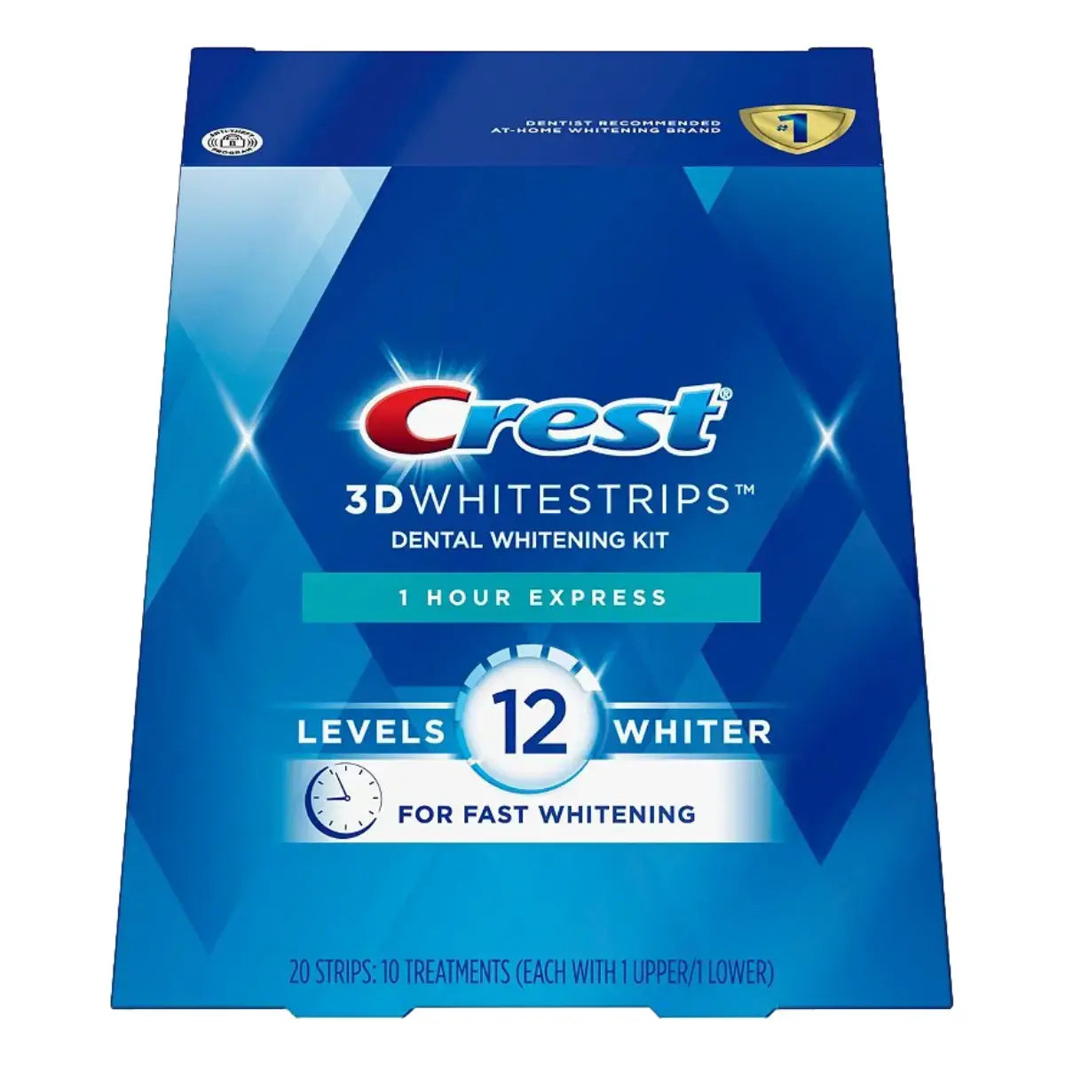 Crest 1 Hour Express 12 Levels Whiter Whitestrips - Benzi de albire