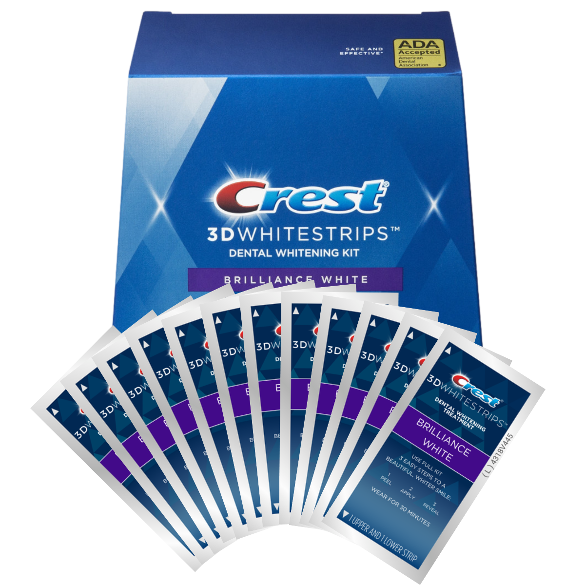 Crest Brilliance White 9 Levels Whiter Whitestrips - Benzi de albire
