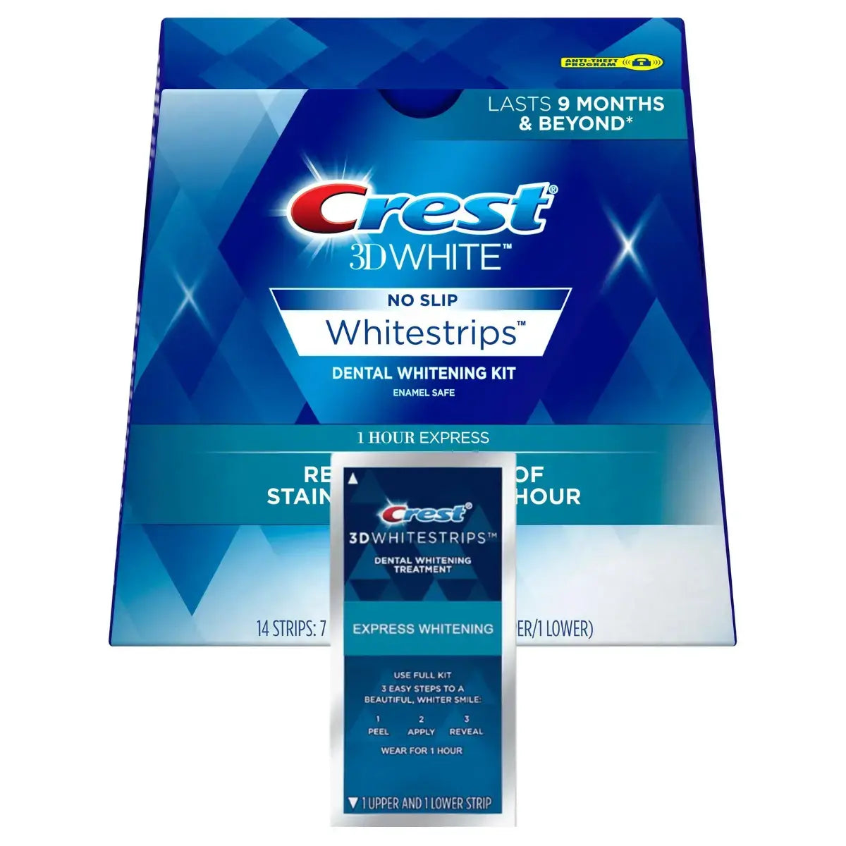 Benzi de albire Crest 3D Whitestrips 1 Hour Express