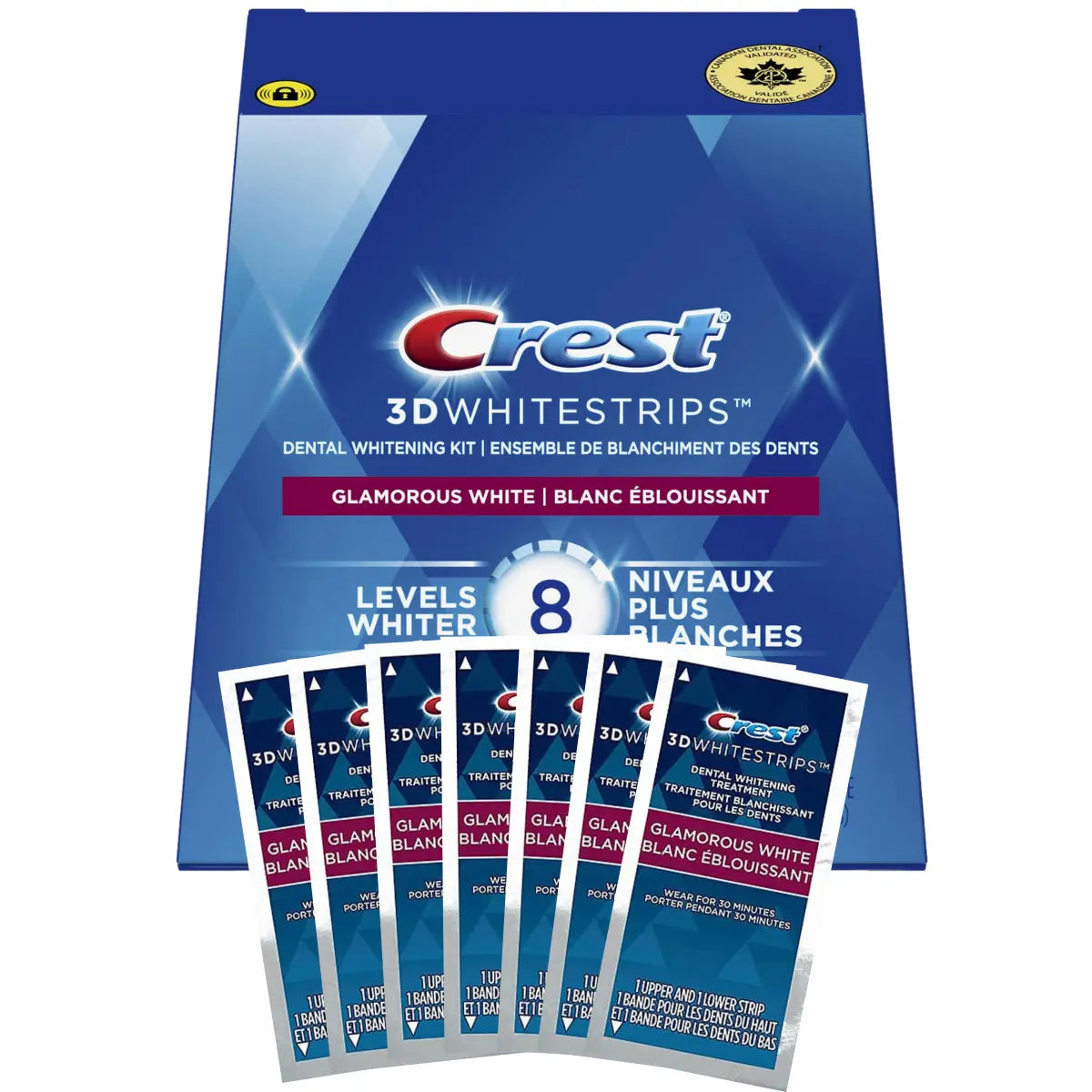 Crest Glamorous White 8 Levels Whiter - Benzi de albire