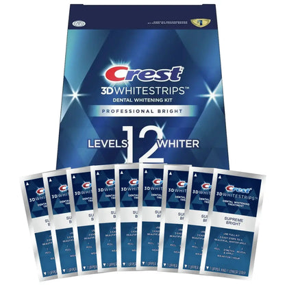 Crest 3D Whitestrips Professional Bright 12 Levels Whiter - Benzi de albire