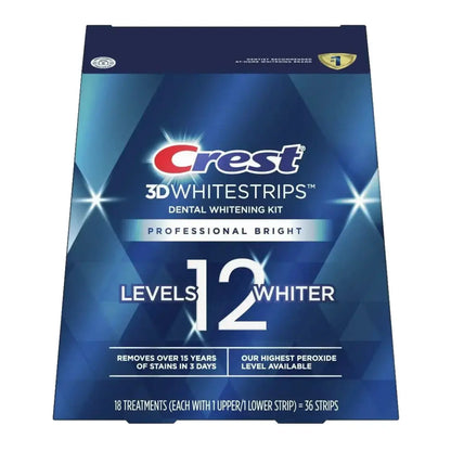 Crest 3D Whitestrips Professional Bright 12 Levels Whiter - Benzi de albire