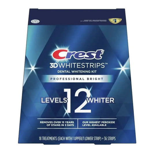 Crest 3D Whitestrips Professional Bright 12 Levels Whiter - Benzi de albire