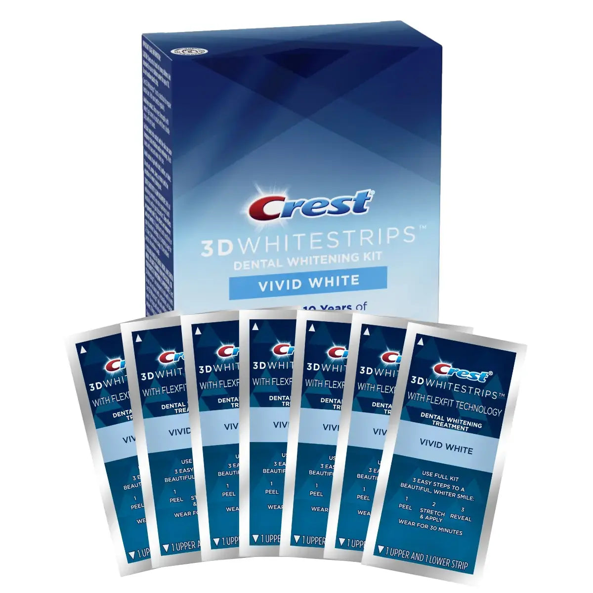  Crest 3D Whitestrips Vivid - Benzi de albire
