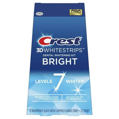 Crest Bright 7 Levels Whiter Whitestrips - Benzi de albire