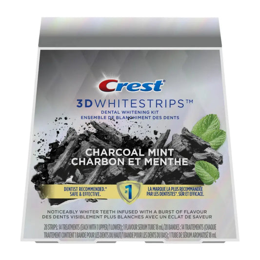 Crest Brilliance White Charcoal Mint Whitestrips - Benzi de albire