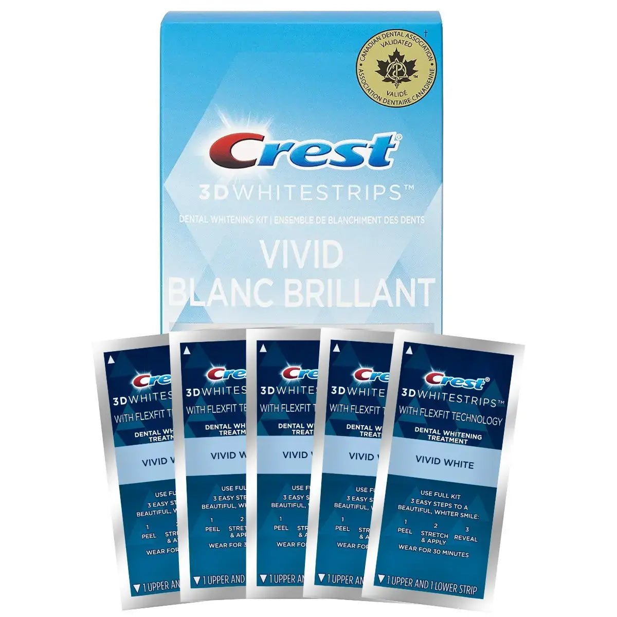 Crest Vivid Blanc Brillant Whitestrips - Benzi de albire