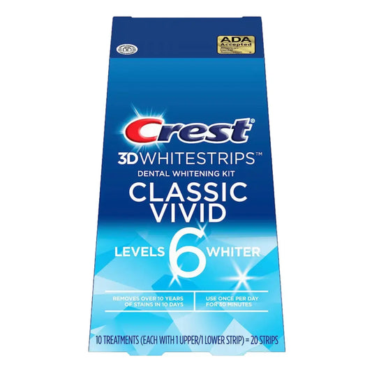 Crest Classic Vivid 6 Levels Whiter Whitestrips - Benzi de albire