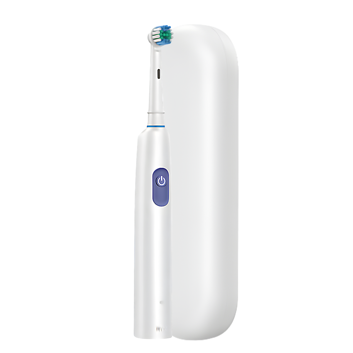 Periuță de dinți electrică Deep Clean, albă + 4 capete de periaj