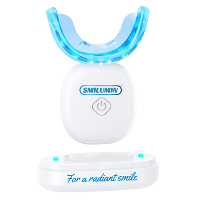 Smilumin Box pentru albirea dinților cu benzi și lampă LED