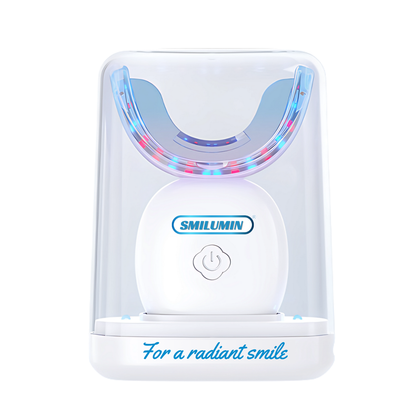 Smilumin Box pentru albirea dinților cu benzi și lampă LED