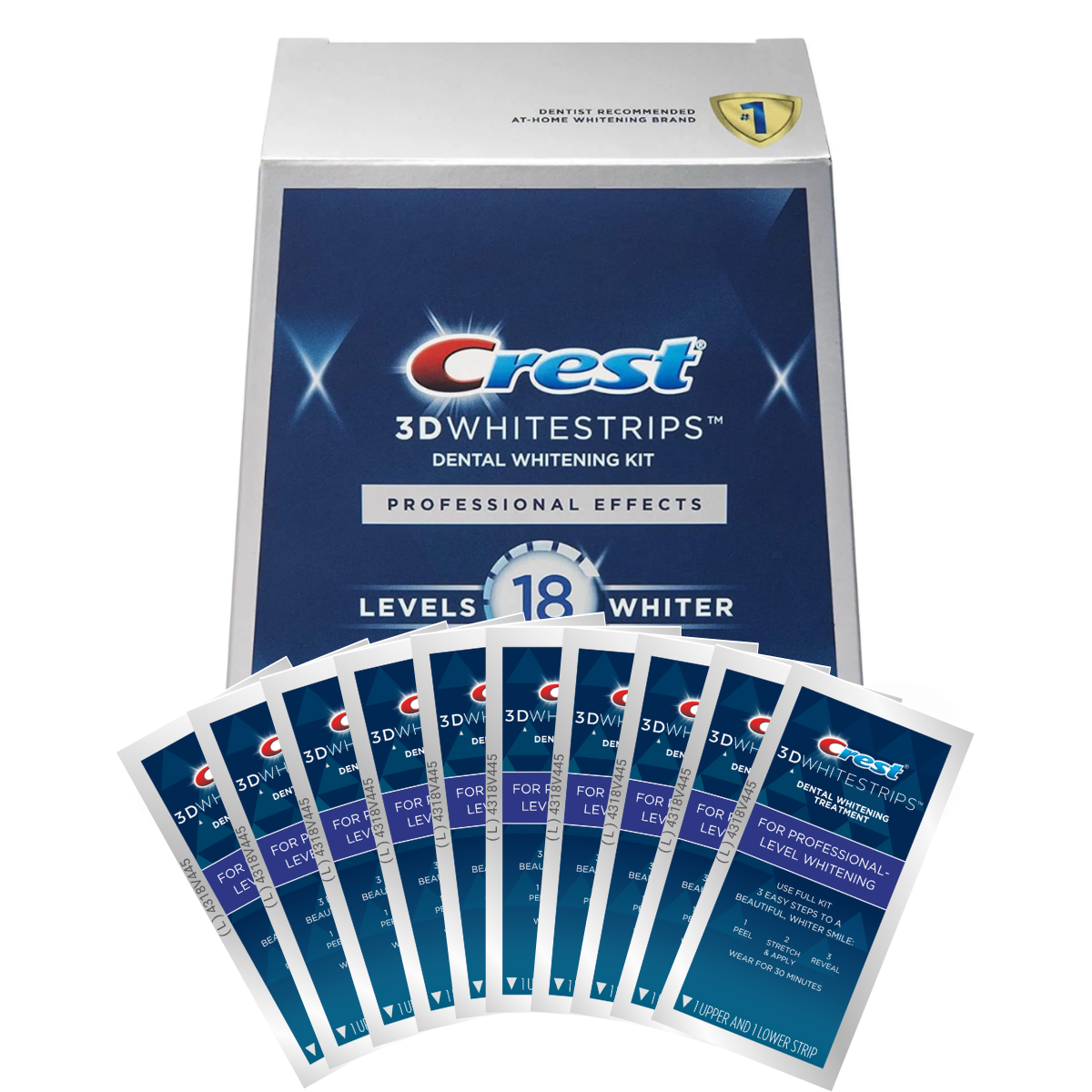 Crest Professional-Level 18 Whitestrips - Benzi de albire