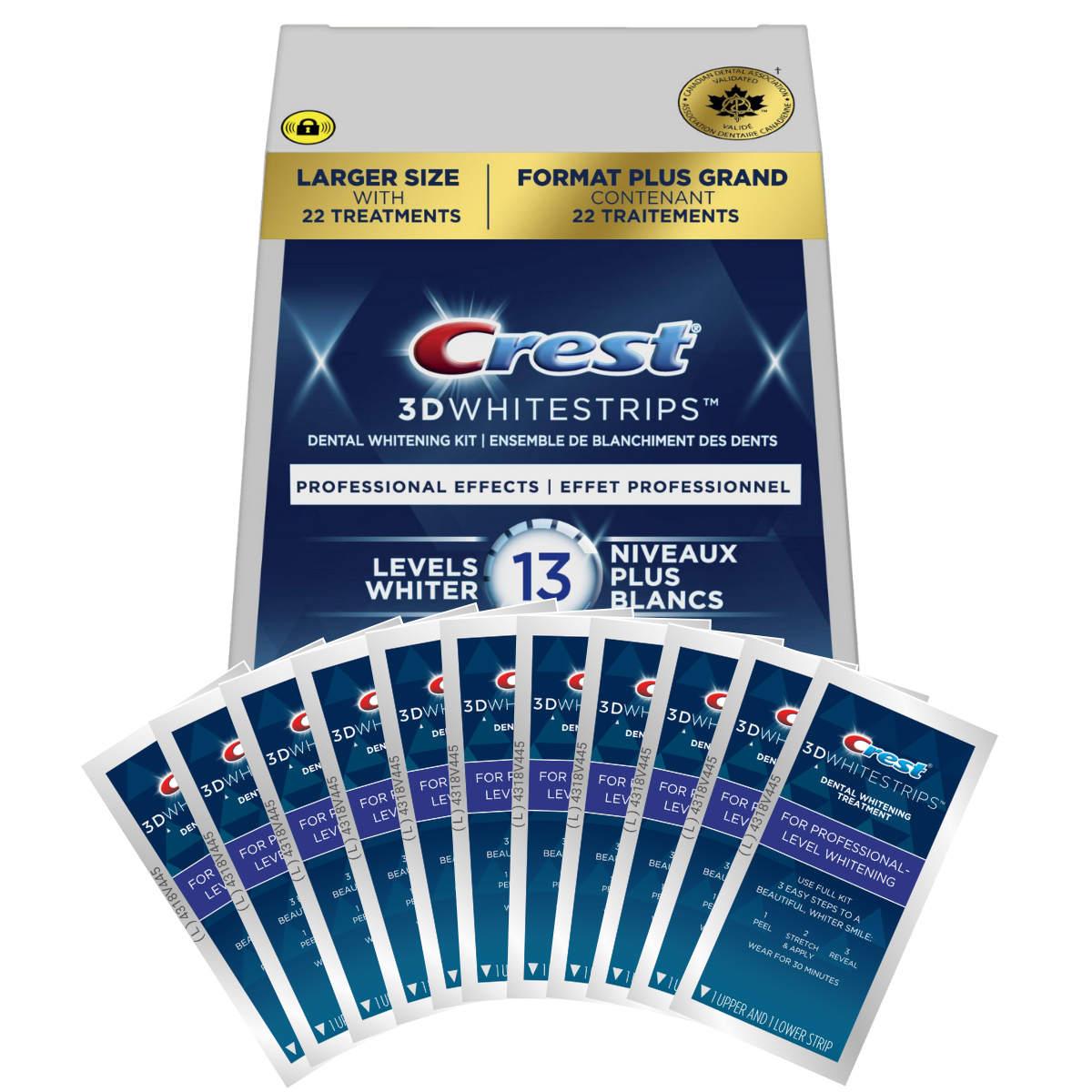 Crest Professional Effects 13 Levels Whiter Whitestrips - Benzi de albire