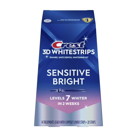 Crest Sensitive Bright 7 Levels Whiter Whitestrips - Benzi de albire