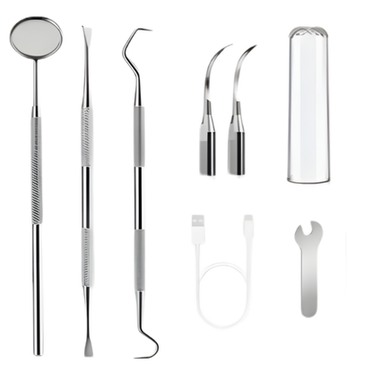 Aparat dentar cu ultrasunete T6, USB + capete de schimb